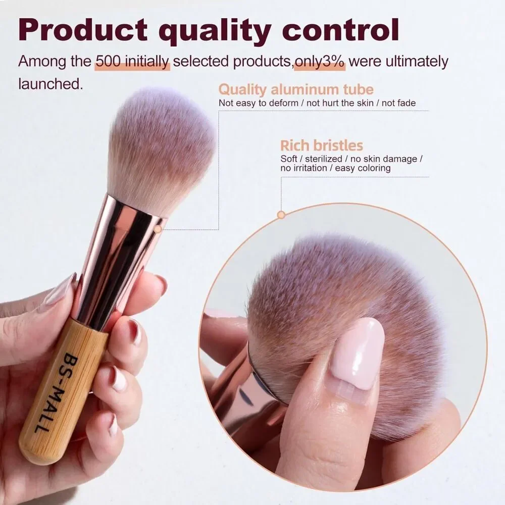 14 Pcs Makeup Brushes Set With 1 Pcs Makeup Sponge With Travel Makeup Case